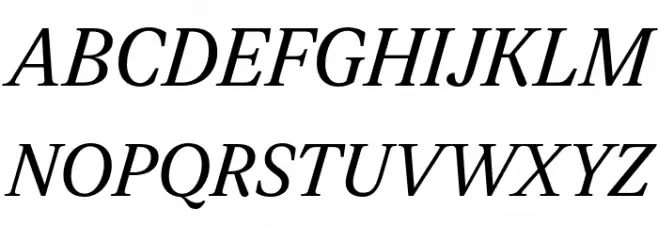 Leyendo DEMO Medium Italic 字体 大写