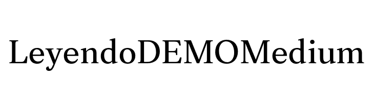 Leyendo DEMO Medium  Frei Schriftart Herunterladen