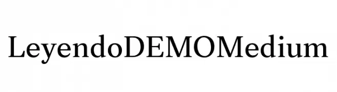 Leyendo DEMO Medium  Frei Schriftart Herunterladen