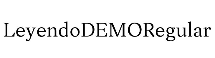 Leyendo DEMO Regular  免费字体下载