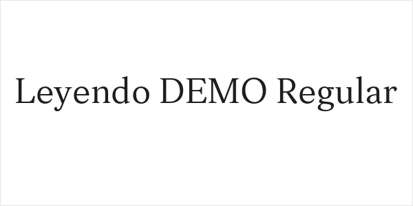 Leyendo DEMO Regular Logo