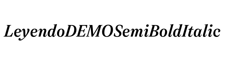 Leyendo DEMO SemiBold Italic  Descarca Fonturi Gratis
