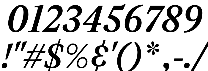 Leyendo DEMO SemiBold Italic Font OTHER CHARS