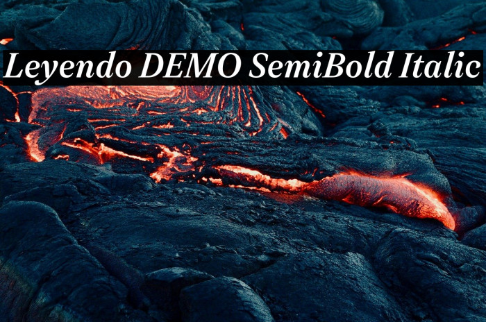 Leyendo DEMO SemiBold Italic Example 2