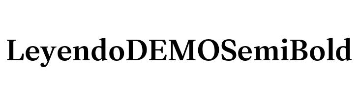 Leyendo DEMO SemiBold  免费字体下载