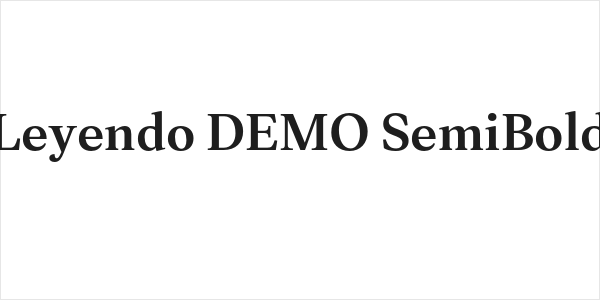 Leyendo DEMO SemiBold Logo