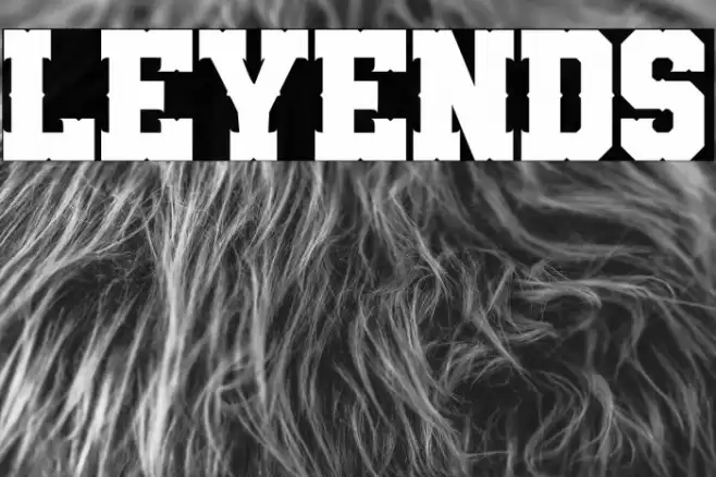 Leyends Font examples