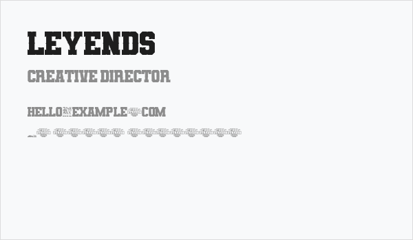 Leyends Business Card