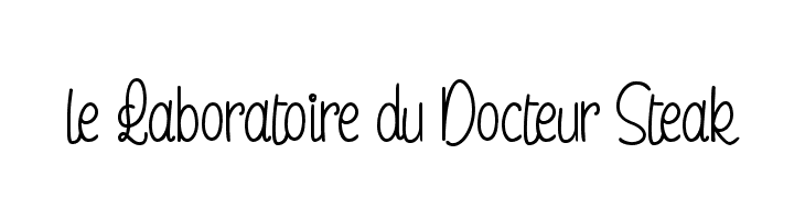 le Laboratoire du Docteur Steak  font caratteri gratis