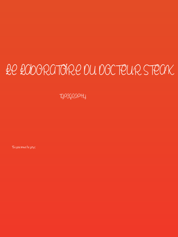 le Laboratoire du Docteur Steak Poster