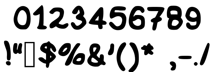 le dante's super special font Regular Font OTHER CHARS