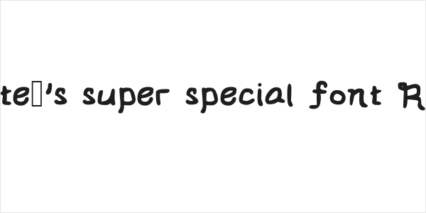 le dante's super special font Regular Logo
