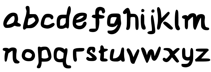 le dante's super special font Regular Font LOWERCASE