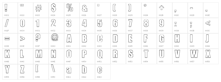 le mans Character Map
