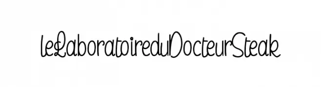 leLaboratoireduDocteurSteak  免费字体下载