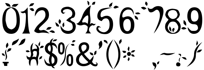 leaf1 Font OTHER CHARS