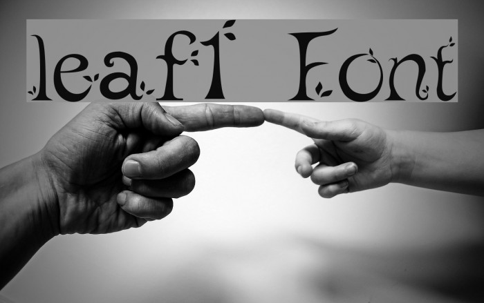 leaf1 Font examples