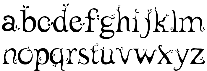 leaf1 Font LOWERCASE