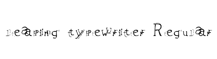 leaping typewriter Regular  Descarca Fonturi Gratis