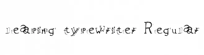 leaping typewriter Regular  لخطوط تنزيل