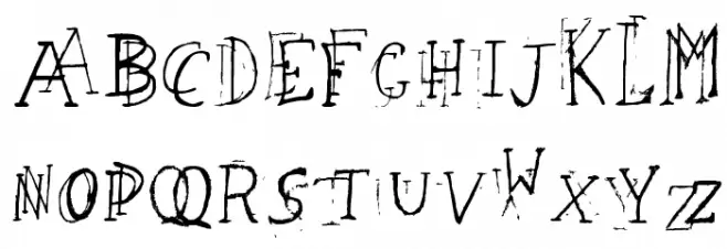 leaping typewriter Regular Schriftart Groß