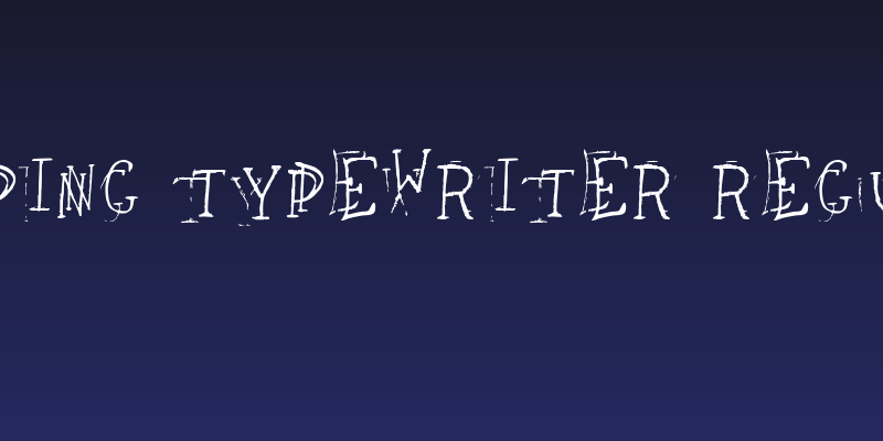 leaping typewriter Regular Social Header