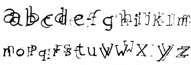 leaping typewriter Regular Schriftart Kleinbuchstaben