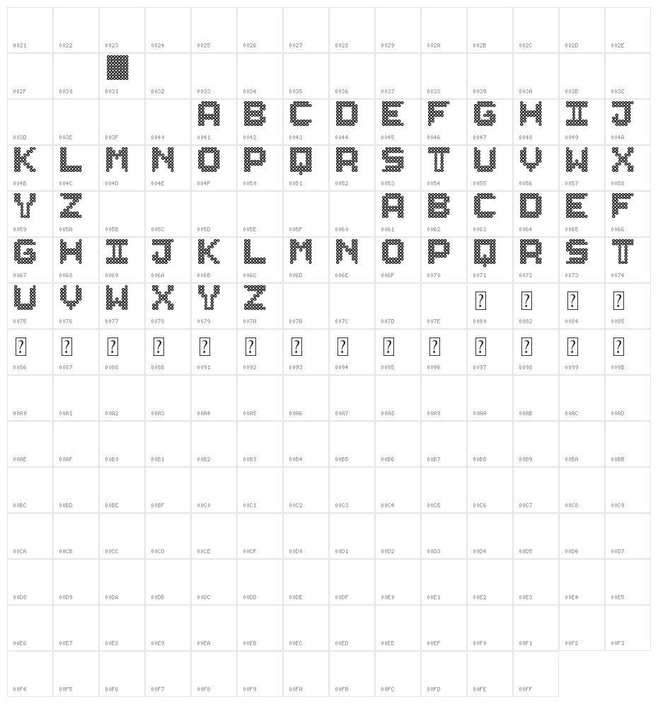 leders St Character Map