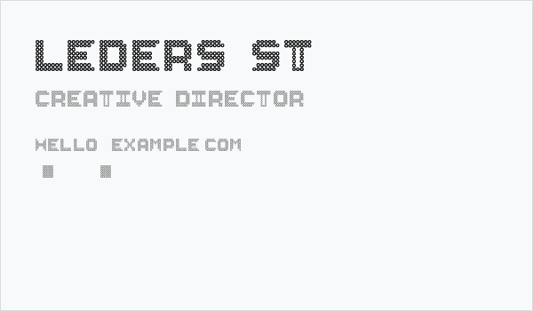leders St Business Card
