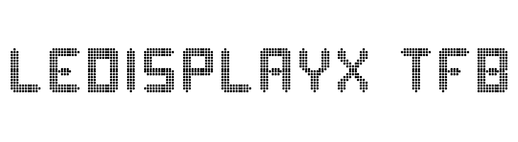 ledisplayx tfb Schriftart