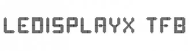 ledisplayx tfb  Fuentes Gratis Descargar