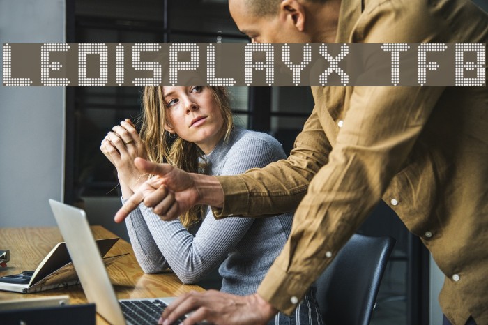 ledisplayx tfb Schriftart examples