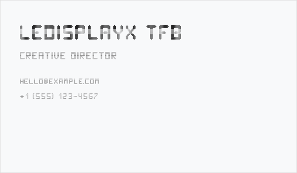 ledisplayx tfb Business Card
