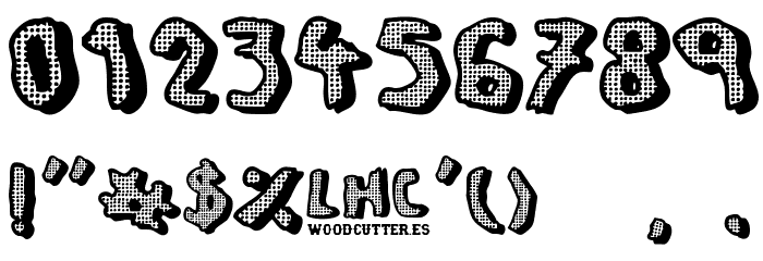 left hand comic Font OTHER CHARS