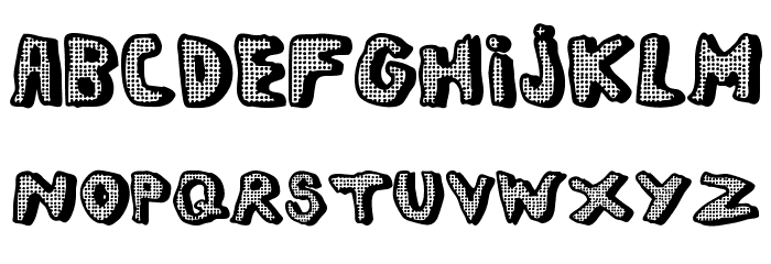 left hand comic Font LOWERCASE