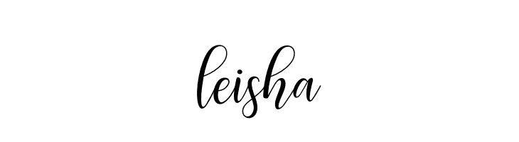 leisha  font caratteri gratis