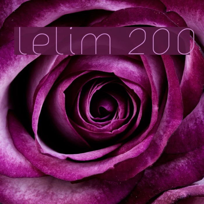 lelim 200 Font examples