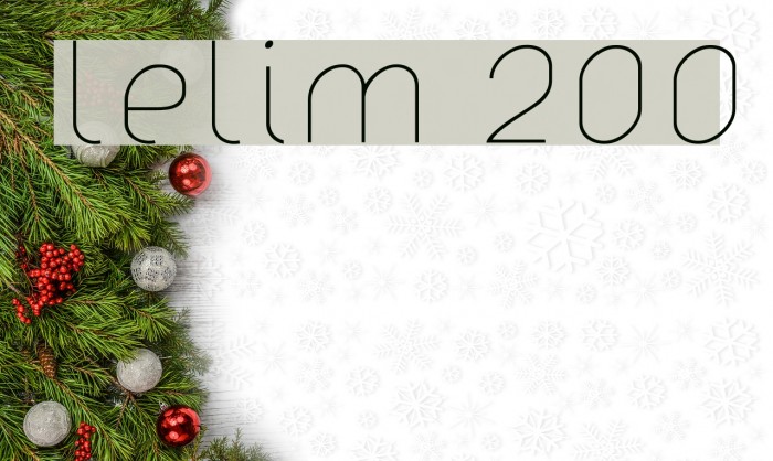lelim 200 Font examples
