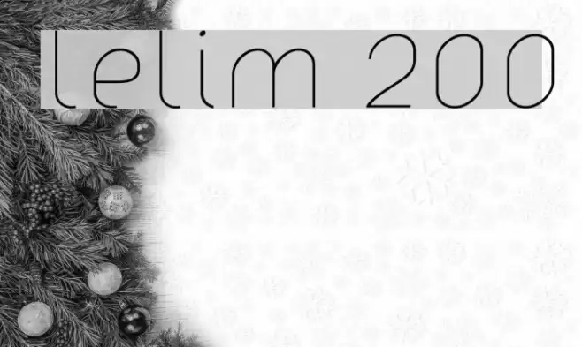 lelim 200 Font examples