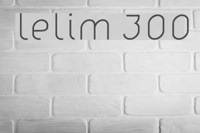 lelim 300 Font examples