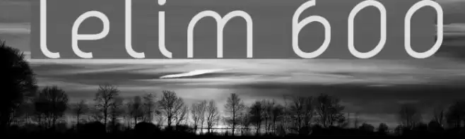 lelim 600 Font examples