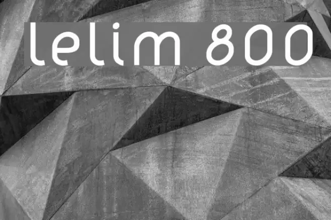 lelim 800 Font examples