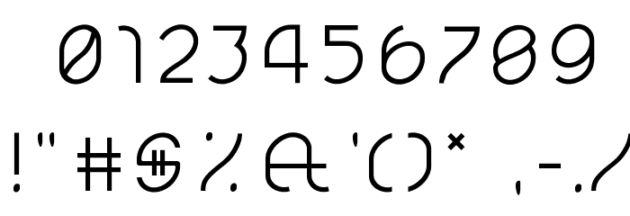 lelim Light Font OTHER CHARS