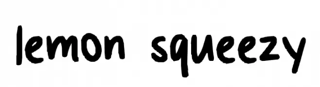 lemon squeezy  Frei Schriftart Herunterladen