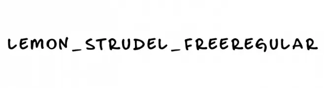 lemon_strudel_free Regular  font caratteri gratis