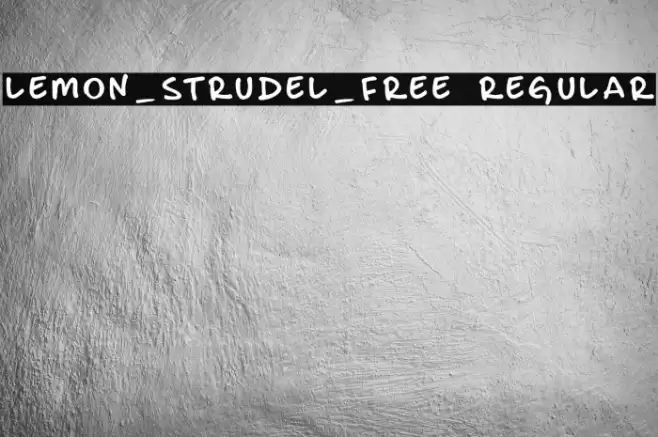 lemon_strudel_free Regular Caratteri examples