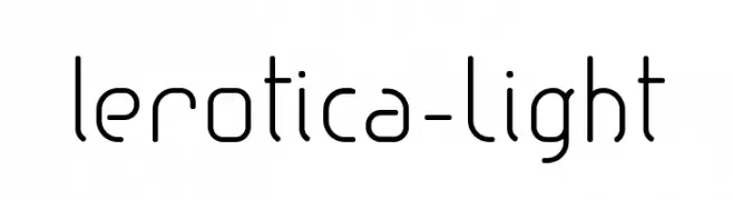 lerotica-Light  font caratteri gratis