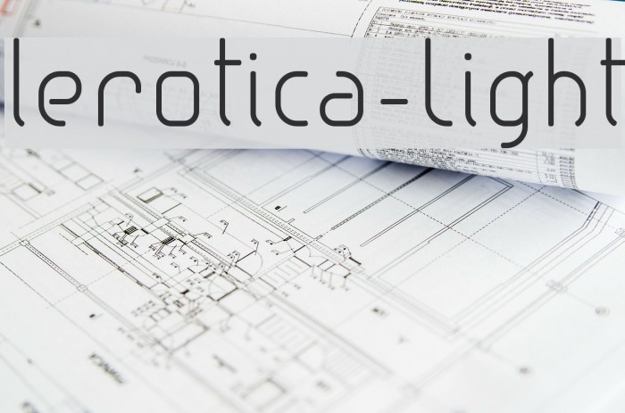 lerotica-Light Font examples