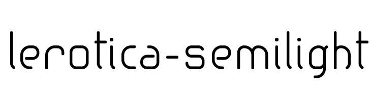lerotica-semilight フォント