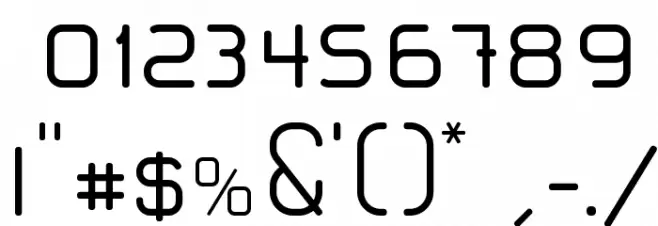 lerotica-semilight フォント その他の文字